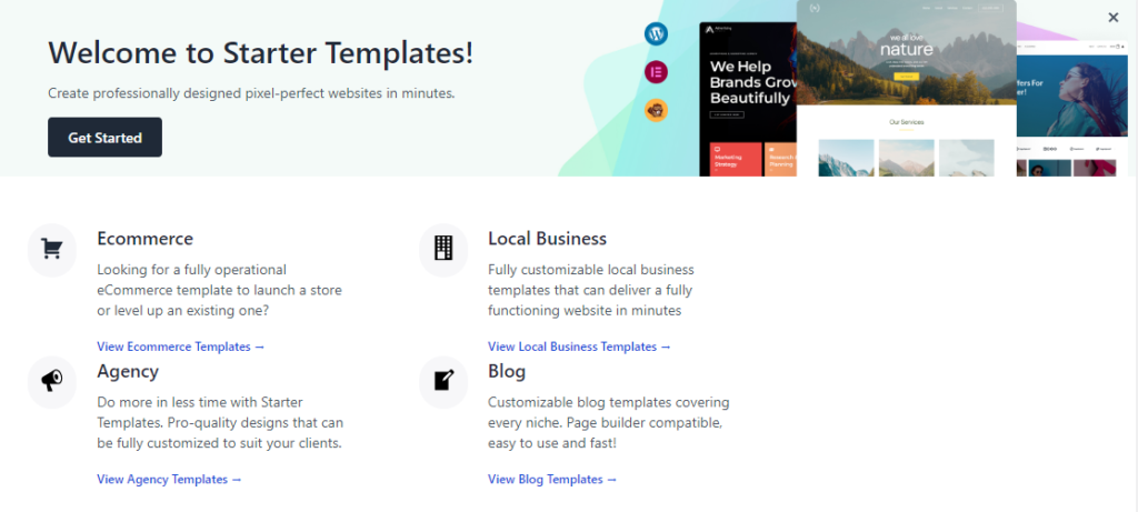 How To Create A Wordpress Website For Smll Business With Starter Templates